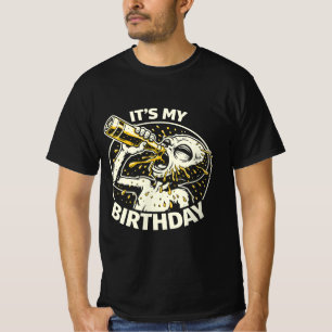 T-shirt Extraterrestre qui boit une bière cul-sec pour son