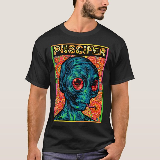 T-shirt extraterrestre spatial éternel vert (Devant)