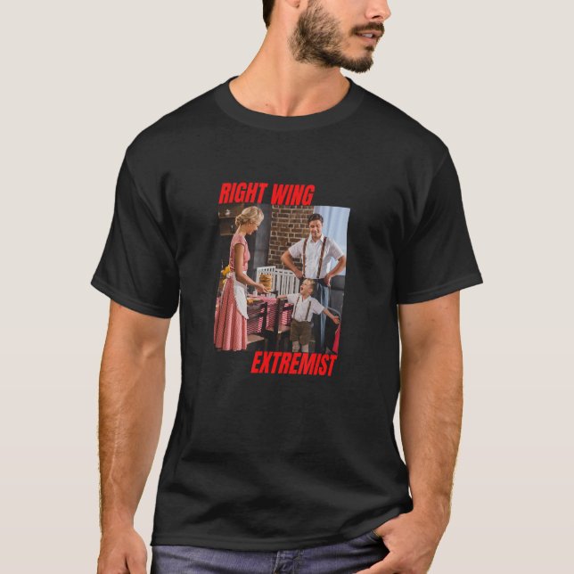 T-shirt Extrémisme de droite extrême droite extrême maman  (Devant)