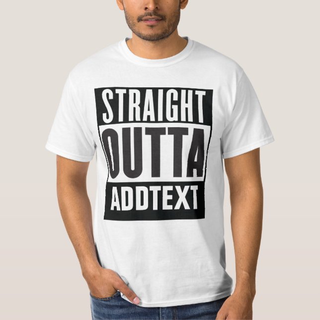 T-shirt Extrémité droite ajoutez votre texte (Devant)