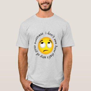 T-shirt Eye-roll emoji 'comment c'est notre affaire'