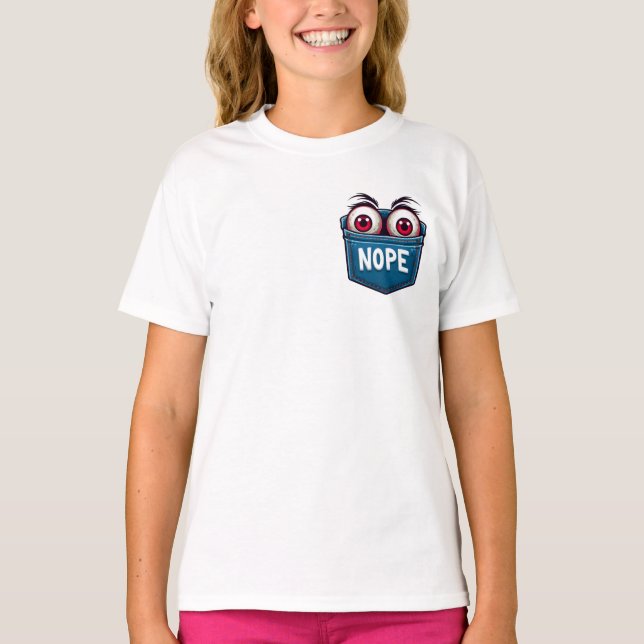 T-shirt Eyeballs onm pocket (Devant)