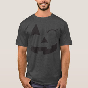 T-shirt Eyelashes Jack-o'-lantern Face Citrouille Hallowen