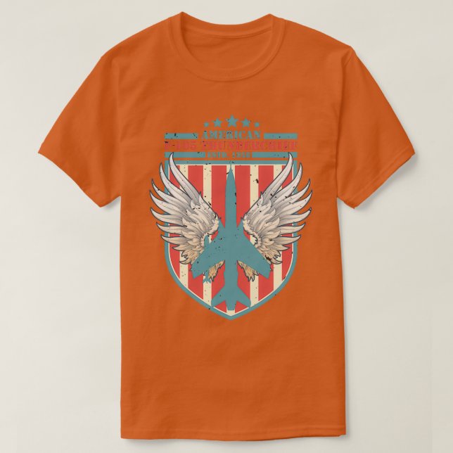 T-shirt F105 Bombe à tonnerre déstabilisé Drapeau US 1 (Design devant)