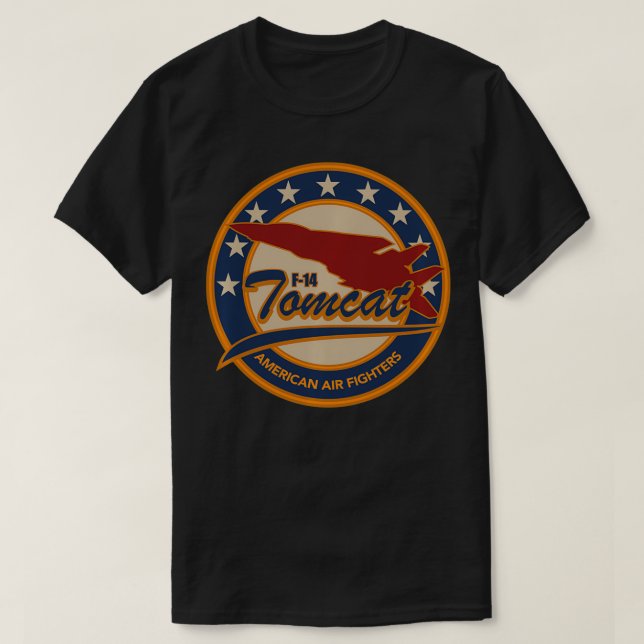 T-shirt F14 Retournement de patchs Tomcat (Design devant)