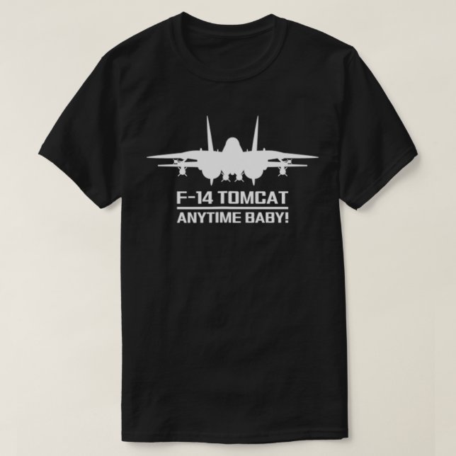 T-shirt F14 Tomcat Military Fighter Jet Avion à l'avant  (Design devant)