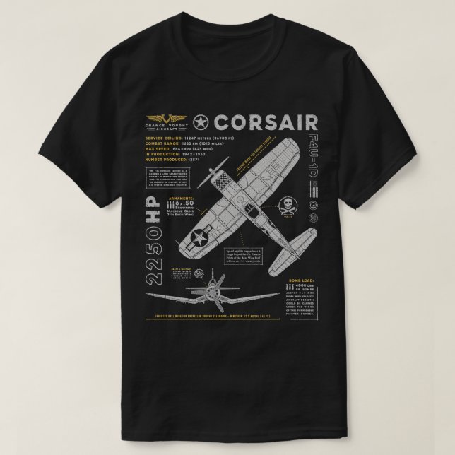 T-shirt F4U Corsair (Design devant)