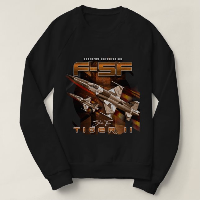 T-shirt F5 Northrop Tiger II Supersonic Light Fighter Airc (Design devant)