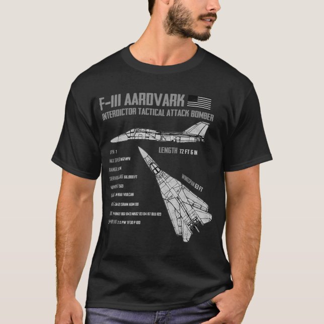 T-shirt F-111 Aardvark (Devant)