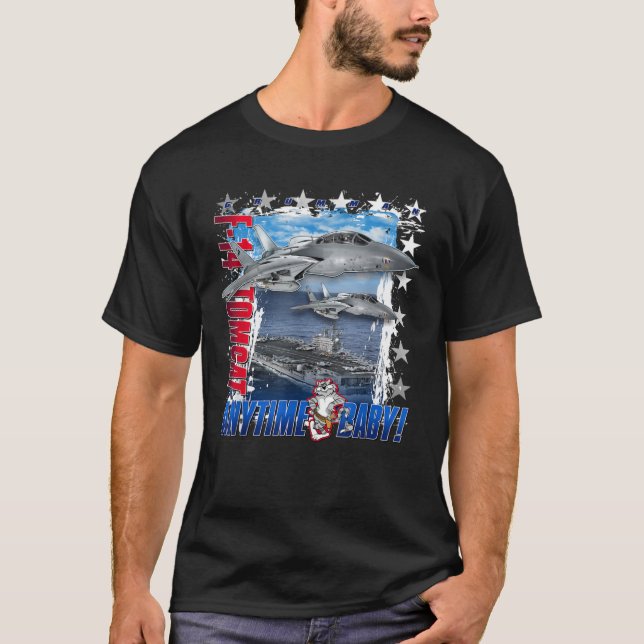T-shirt F-14 Tomcat En tout temps Baby Jet (Devant)