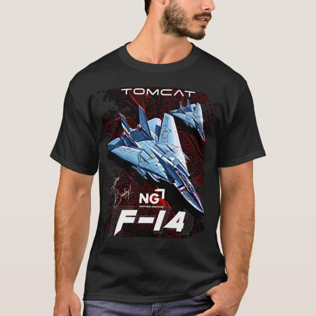 T-shirt F-14 Tomcat Fighterjet (Devant)