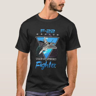 T-shirt F 22 Raptor Stealth Fighter Jet Tee