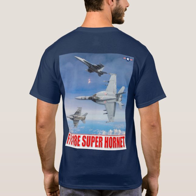 T-SHIRT F/A-18E SUPER HORNET (Dos)