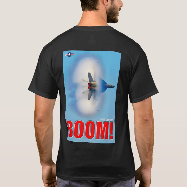 T-SHIRT F/A-18E SUPER HORNET - BOOM ! (Dos)