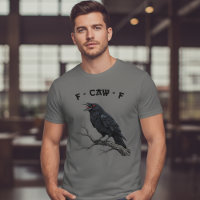 F-CAW-F Corbeau Corneille Drôle Art Gothique Oisea