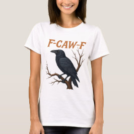 T-shirt F CAW F｜f-caw-f｜gothic raven png｜raven