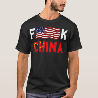 T-shirt F drapeau américain K Chine