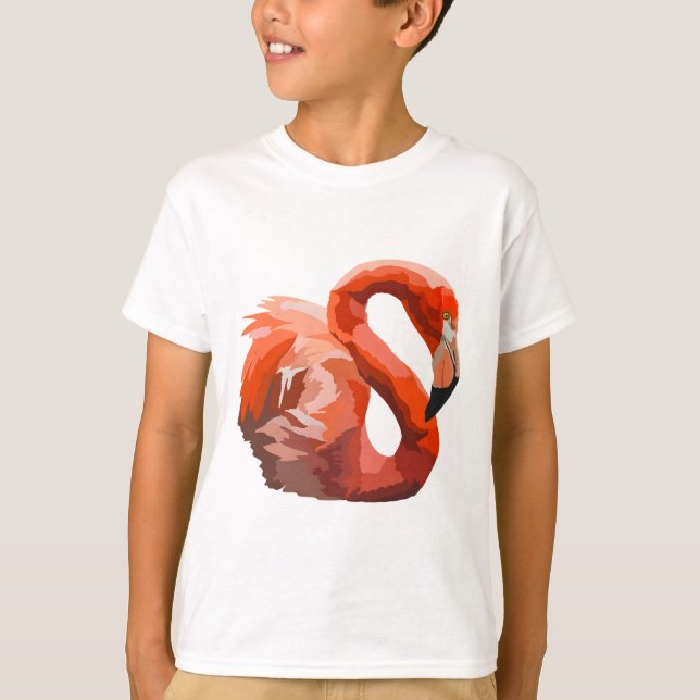 T-shirt F est pour Flamant rose Keeper (Devant)