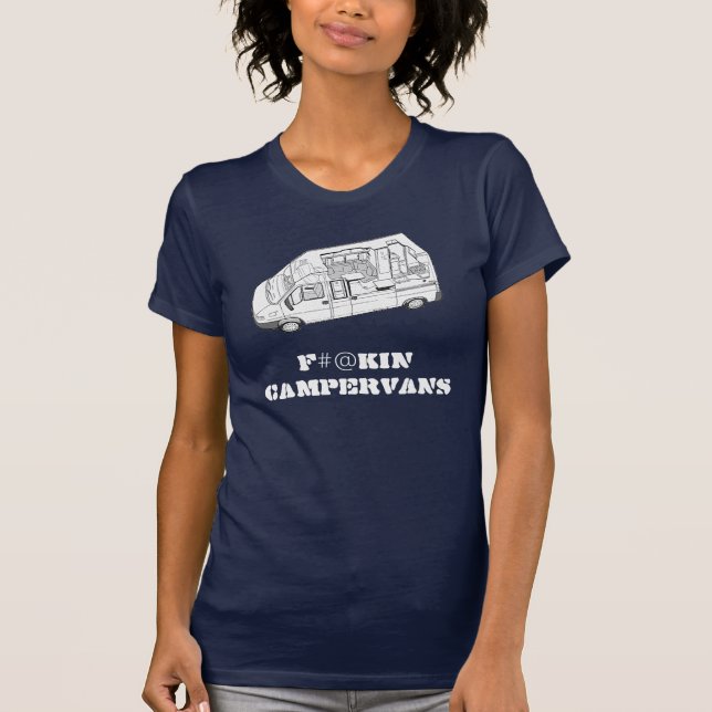 T-SHIRT F#@KIN CAMPERVANS (Devant)