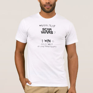 T-shirt f) ScarWars - T adapté par blanc des hommes