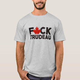 T-shirt F Trudeau drôle camionneurs canadiens anti Justin 