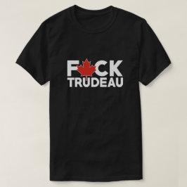 T-shirt F Trudeau drôle camionneurs canadiens anti Justin