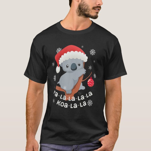 T-shirt Fa-La-La Koala-La-La Cute Koala Bear Australian Ch (Devant)