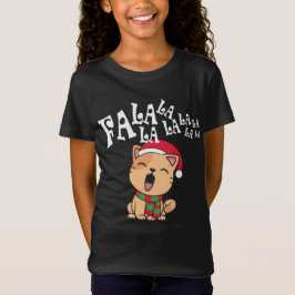 T-Shirt Fa La La La La Christmas Chat chantant Jersey Shir