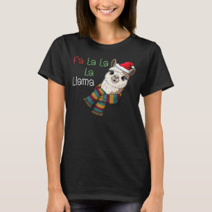 T-shirt Fa La La La Lama Noël
