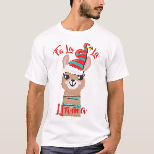 T-shirt Fa la la llama, un pull de Noël moche