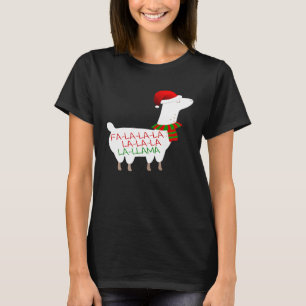 T-shirt Fa La Llama Noël Hommes Femmes Enfants
