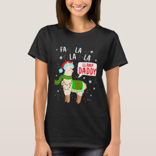 T-shirt Fa la Llama Papa Noël Correspondant