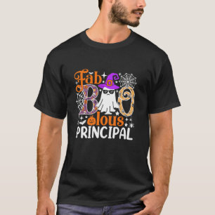 T-shirt Fab Boo Lous Principal Drôle Costume Halloween T S