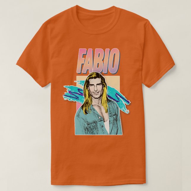 T-shirt Fabio esthétique 90s Style Design (Design devant)