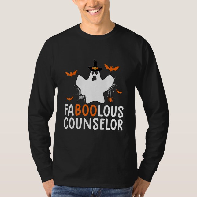 T-shirt Fabole Conseiller Halloween drôle Costume Fantôme (Devant)