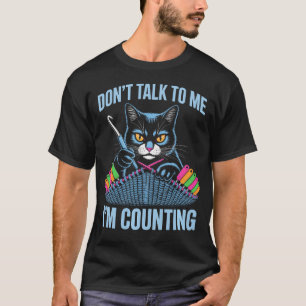 T-shirt Fabricants de fil drôles de félins noirs comptant