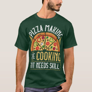 T-shirt Fabrication de pizza drôle de boulanger de pizza