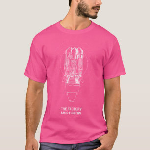 T-shirt Fabrio Rocket Avec L'Usine Doit Croître Mème