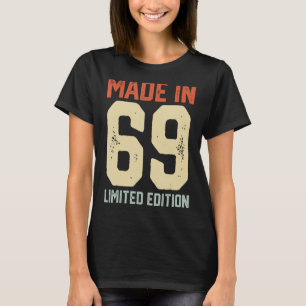 T-shirt Fabriqué 1969 Retro Vintage 1969 Anniversaire