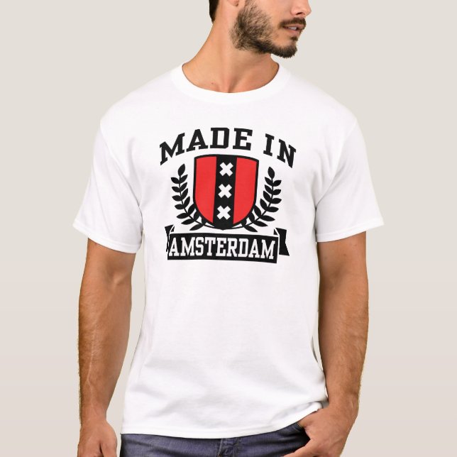 T-shirt Fabriqué À Amsterdam (Devant)