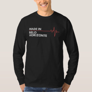 T-shirt Fabriqué à Belo Horizonte Brésil Brasil Ville de N