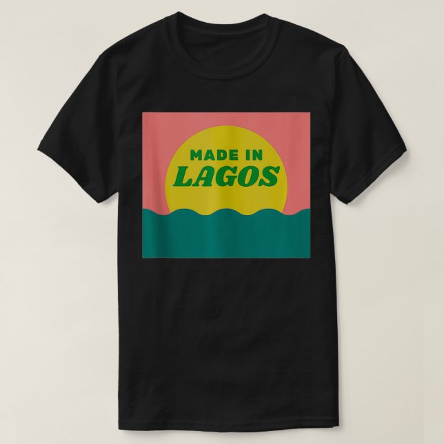 T-shirt Fabriqué À Lagos Nigeria (Design devant)