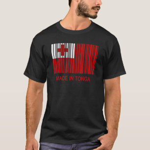 T-shirt Fabriqué à Tonga Indicatif Drapeau