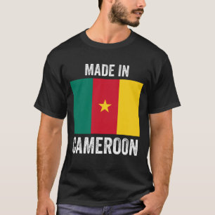 T-shirt Fabriqué au Cameroun // World Country National Fl