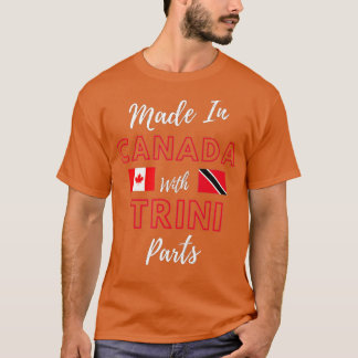 T-shirt Fabriqué au Canada avec des pièces Trini Trinidad 