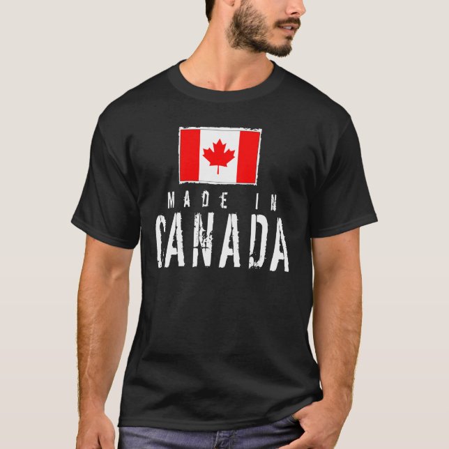 T-shirt Fabriqué au Canada - obscurité (Devant)