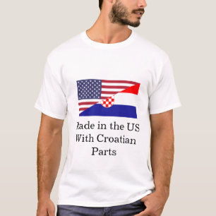 T-shirt Fabriqué aux États-Unis avec des pièces croates T-