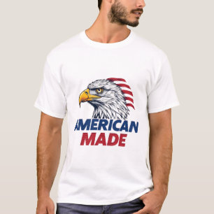 T-shirt Fabriqué aux États-Unis Motif patriotique USA, Cad