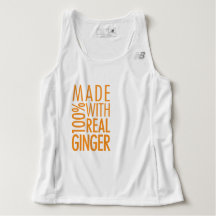 Fabriqué avec 100% vrai Débardeur Ginger