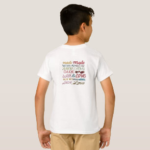 T-shirt FABRIQUÉ AVEC AMOUR - Design de coeur